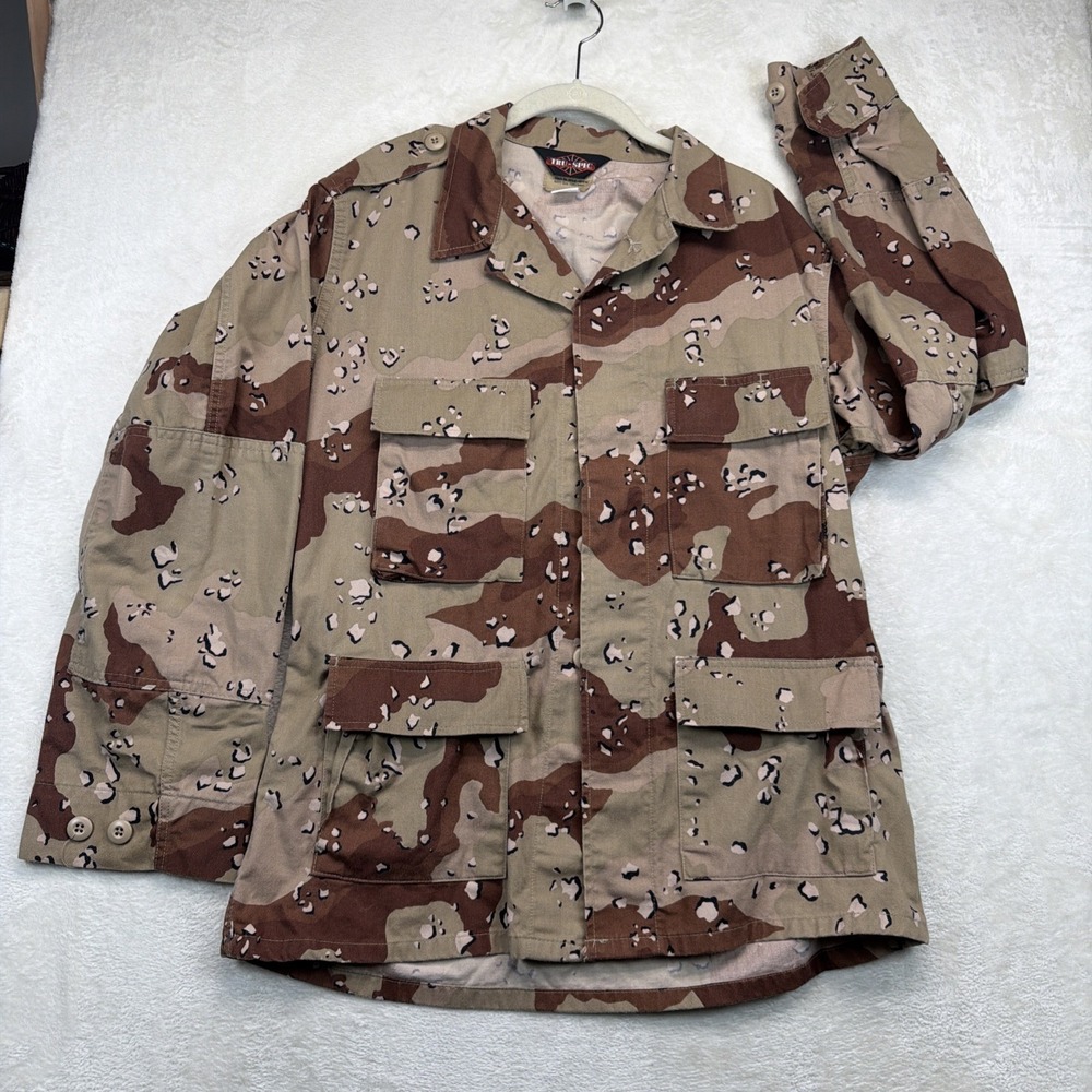 Tru-Spec 6 Color Desert Camo BDU Jacket Medium Regular Chocolate Chip Military